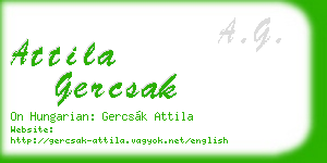 attila gercsak business card