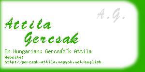 attila gercsak business card